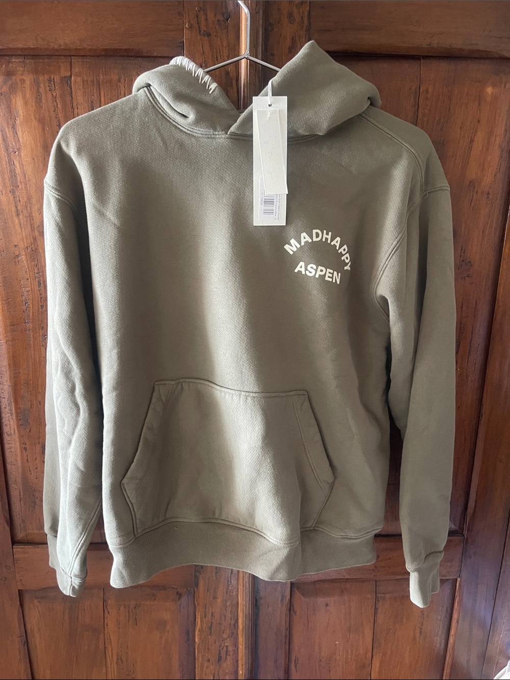 Madhappy Aspen Olive Pullover Hoodie 100% cotton burnt olive small